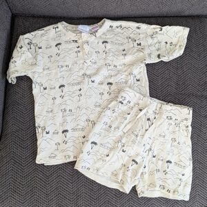 Zara Toddler Matching Summer Set Beach Short Sleeve Shorts Size 2-3 Year